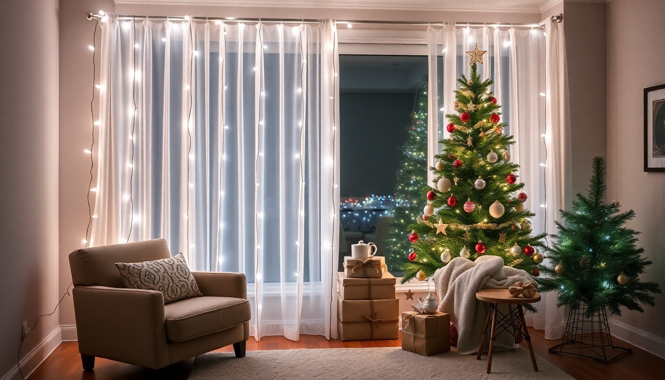 Christmas Light Curtain